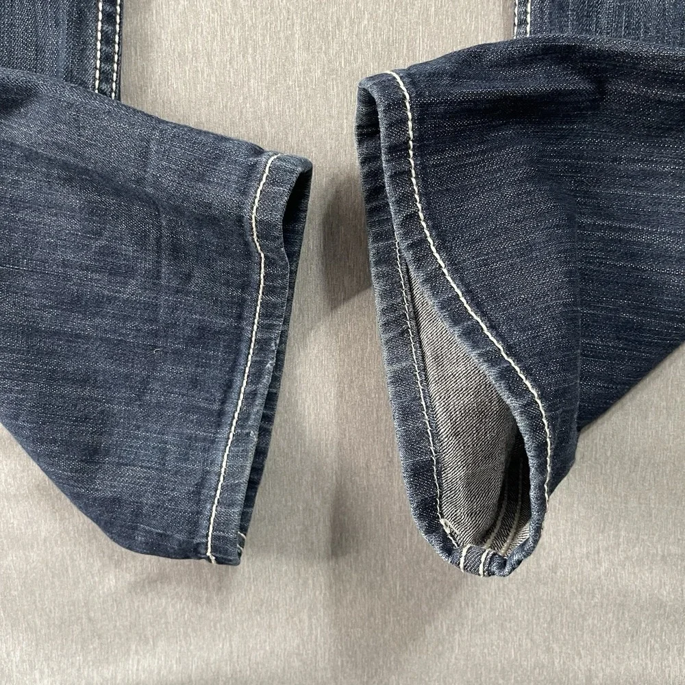 BKE‎ Women Jeans 29S Blue Kate Bootcut Contrast Stitch Low Rise Western Cowgirl